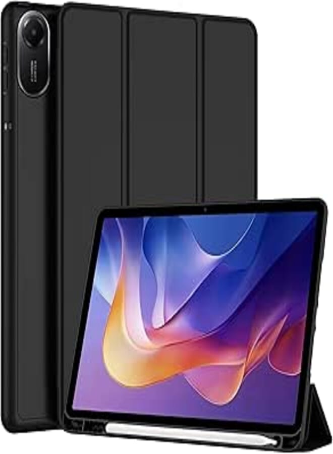 TGK Case for Xiaomi Redmi Pad 2 11 inch Tablet Trifold Smart Stand Cover (Black)